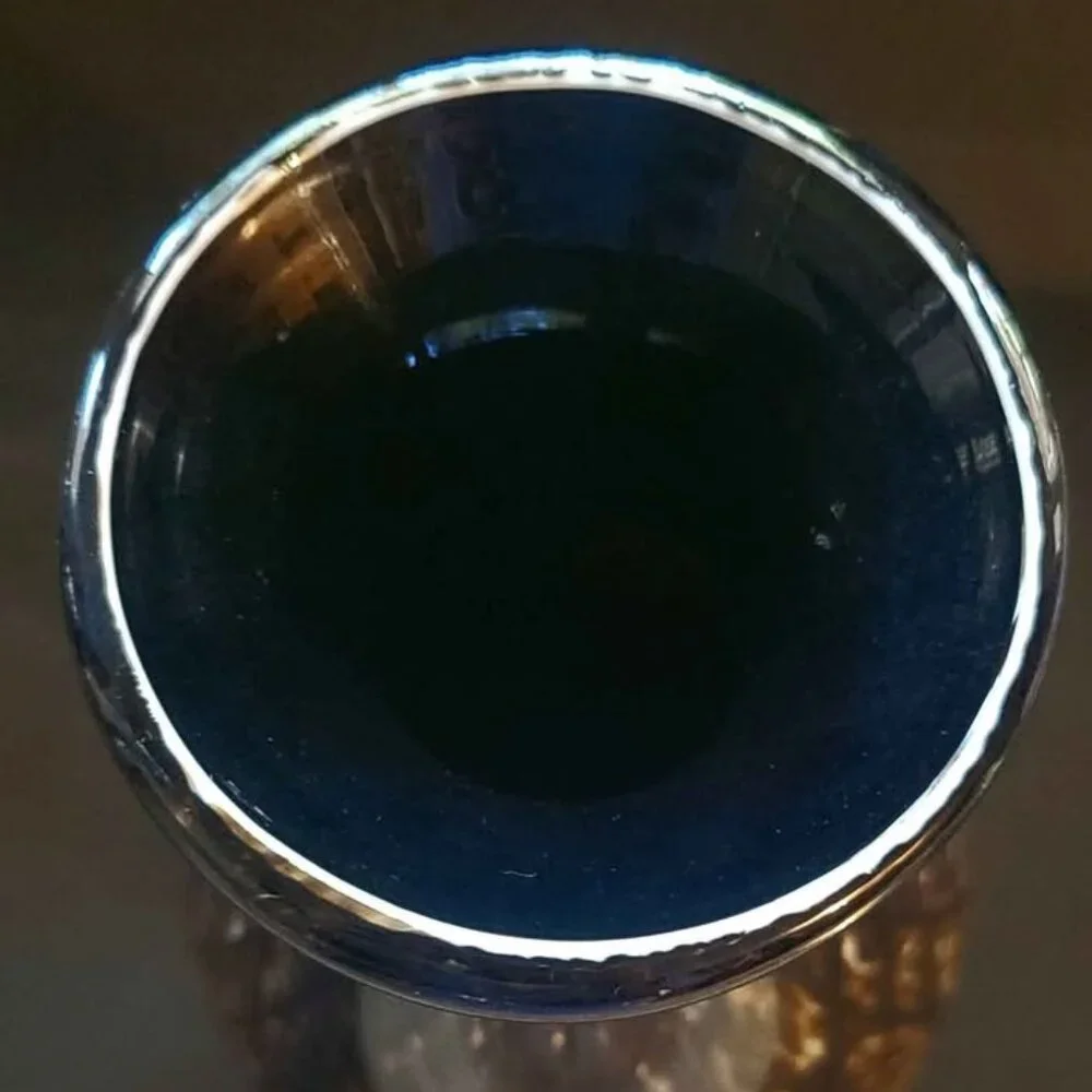 Vase, Vinci by Dynasty Gallery, Brown Black Cased Art Glass